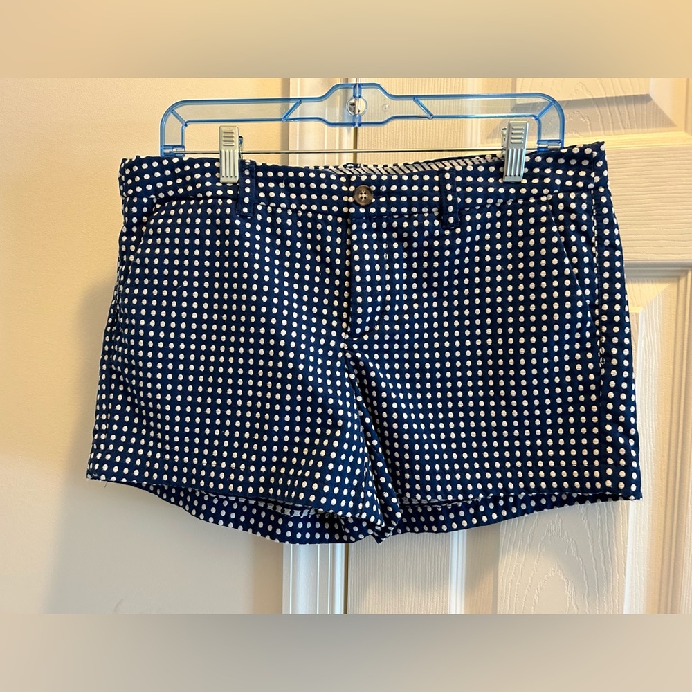 Merona Navy Polka Dot Shorts Sz 8
